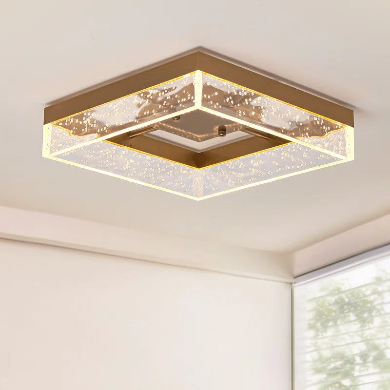 Siittoo 11.81" Square Dimmable LED Flush Mount