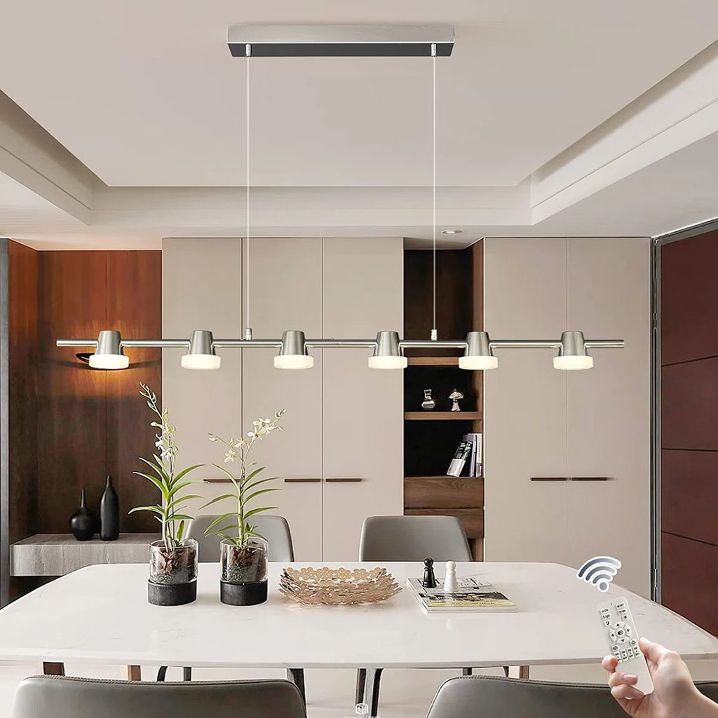 Siittoo 6 - Light Chrome LED Kitchen Island Pendant