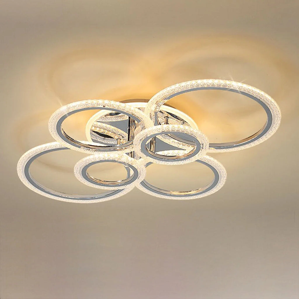 Siittoo  6 - Light 31.5'' Acrylic LED Flush Moun