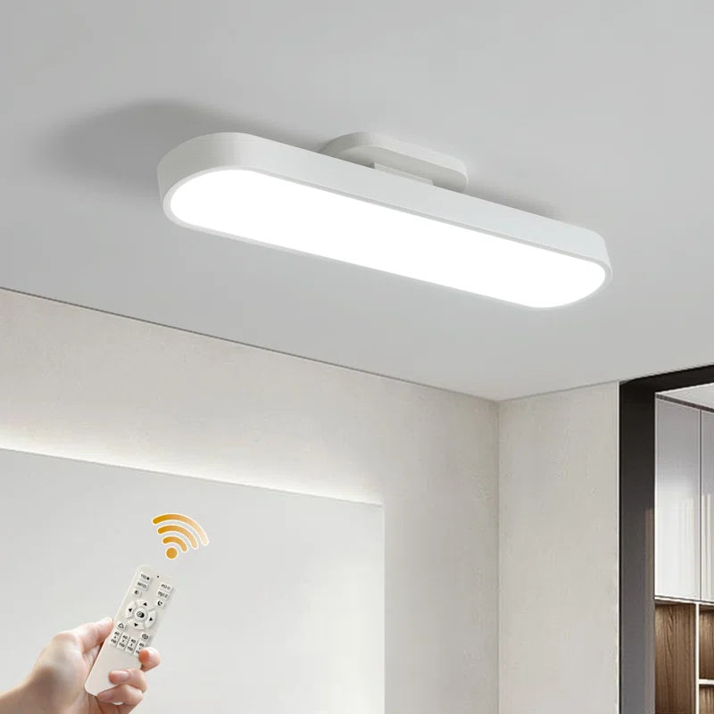 Siittoo 1 - Light 27.1" Simple Rectangle LED Semi Flush Mount