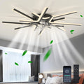 Siittoo 35.43" 7 - Blade Reversible LED Dimmable Ceiling Fan With Light And Remote