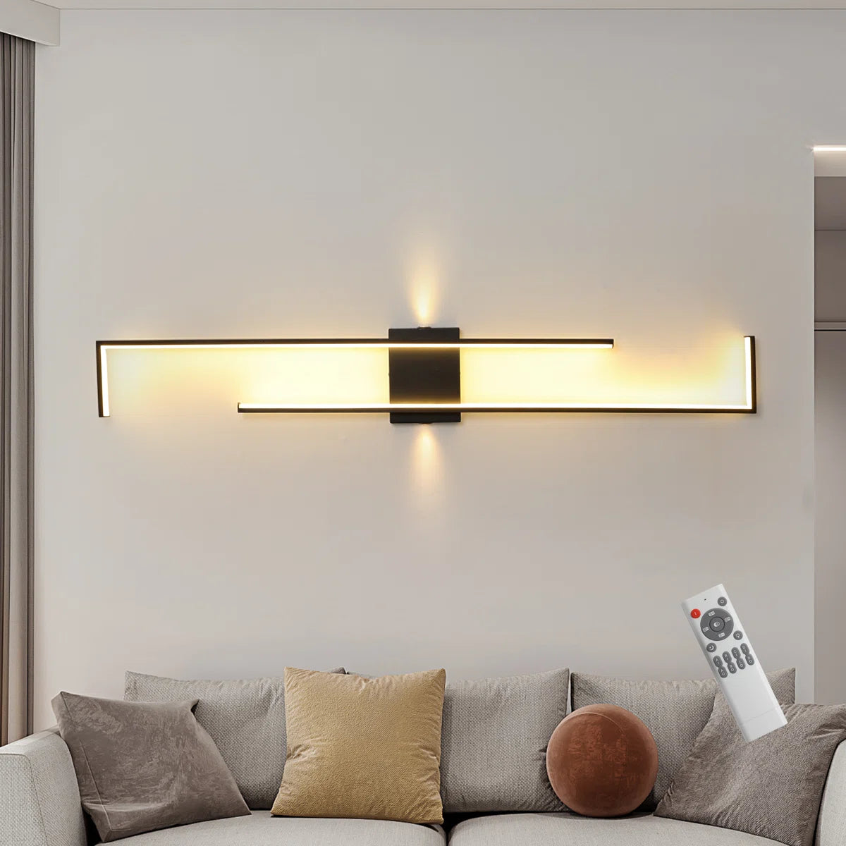 Siittoo  55.12" Aluminum LED Flush Mounted Sconce