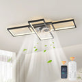 Siittoo 35.43" 7 - Blade Dimmable LED Reversible Ceiling Fan With Light And Remote Control