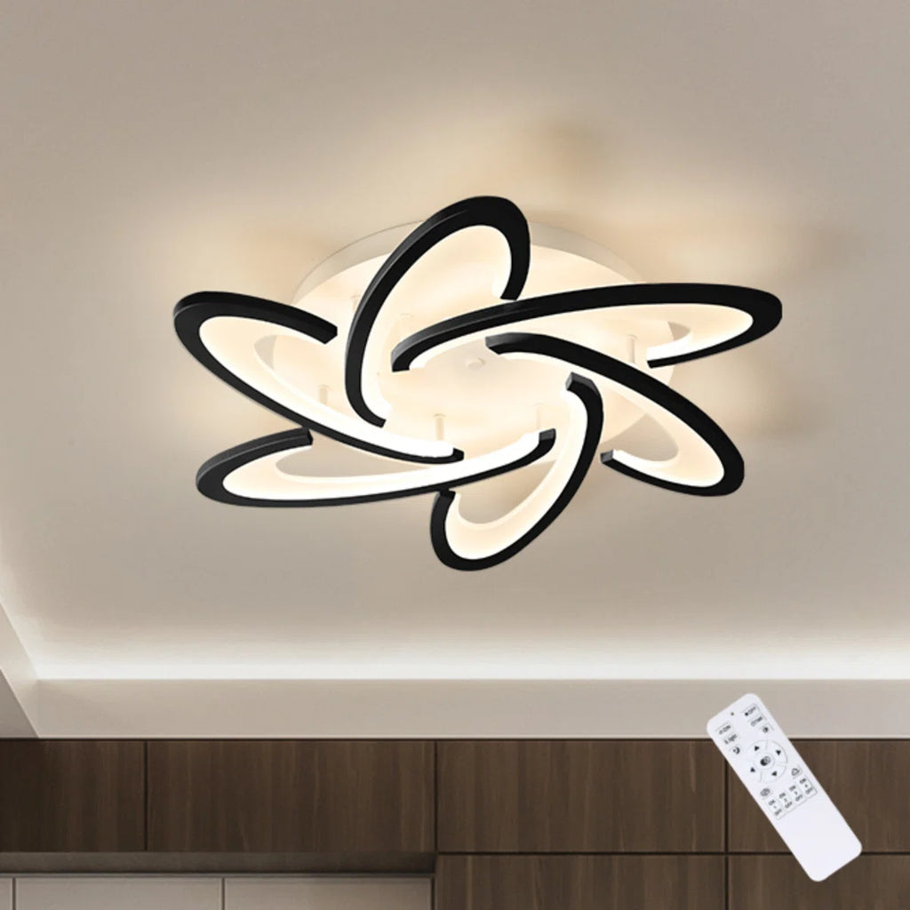 Siittoo Modern 6 - Light 25.2" Acrylic LED Flush Mount