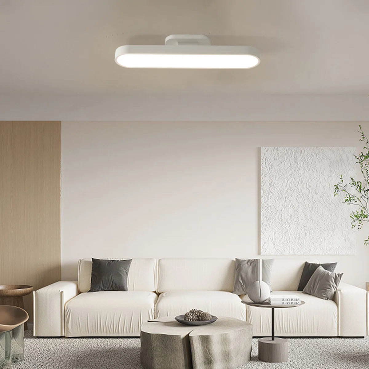 Siittoo 1 - Light 27.1" Simple Rectangle LED Semi Flush Mount