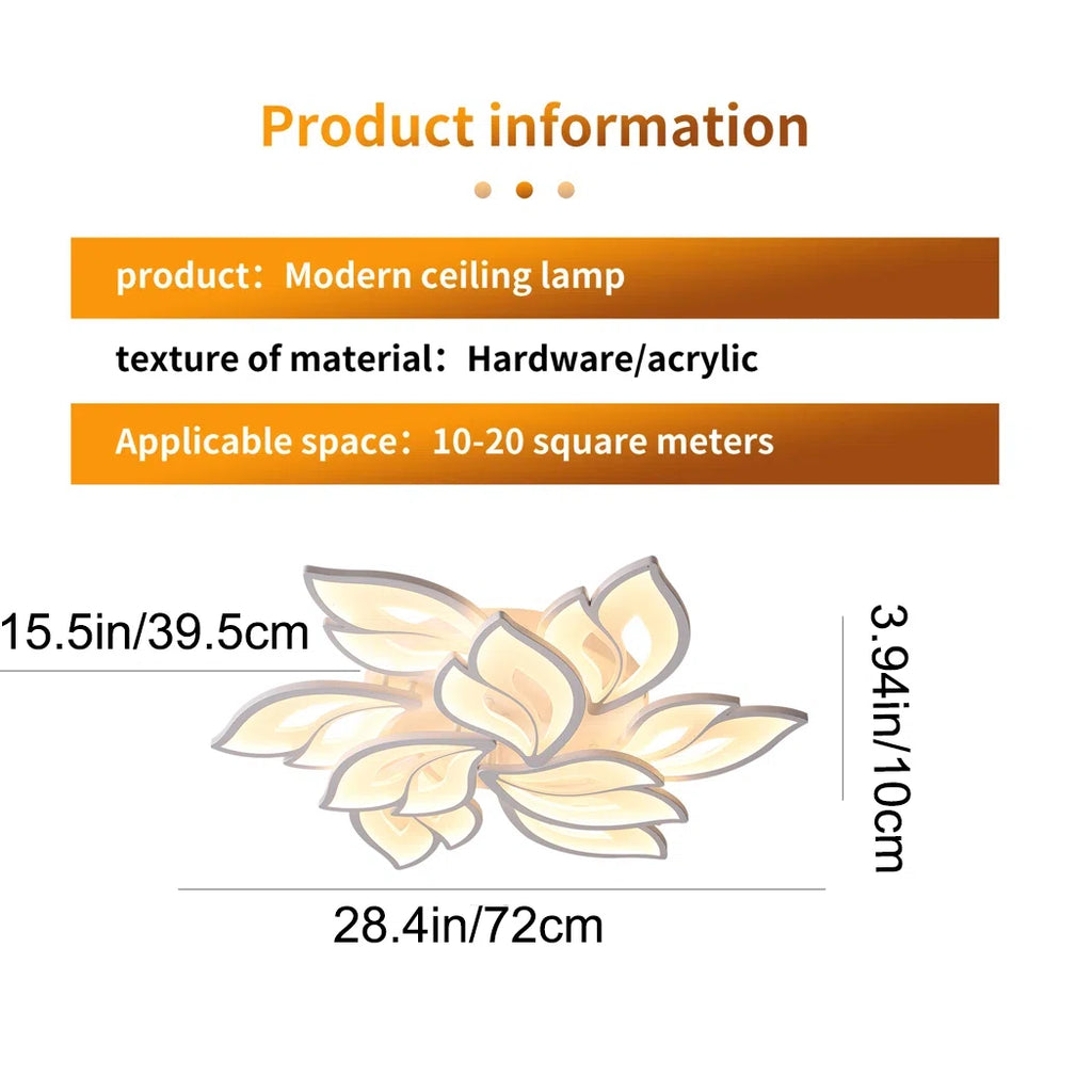 Siittoo 9 - Light 28.4" Acrylic LED Flush Mount