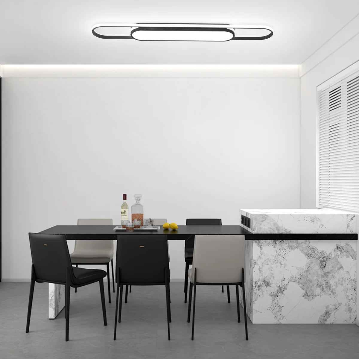Siittoo  1 - Light 55.1" LED Flush Mount