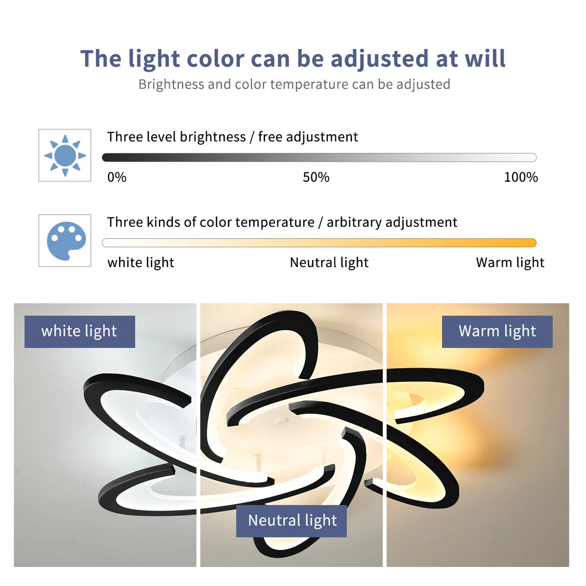 Siittoo Modern 6 - Light 25.2" Acrylic LED Flush Mount
