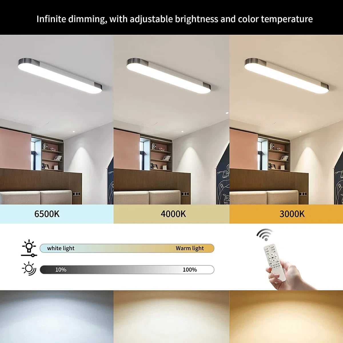 Siittoo 1 - Light 39.4" Rectangle LED Flush Mount