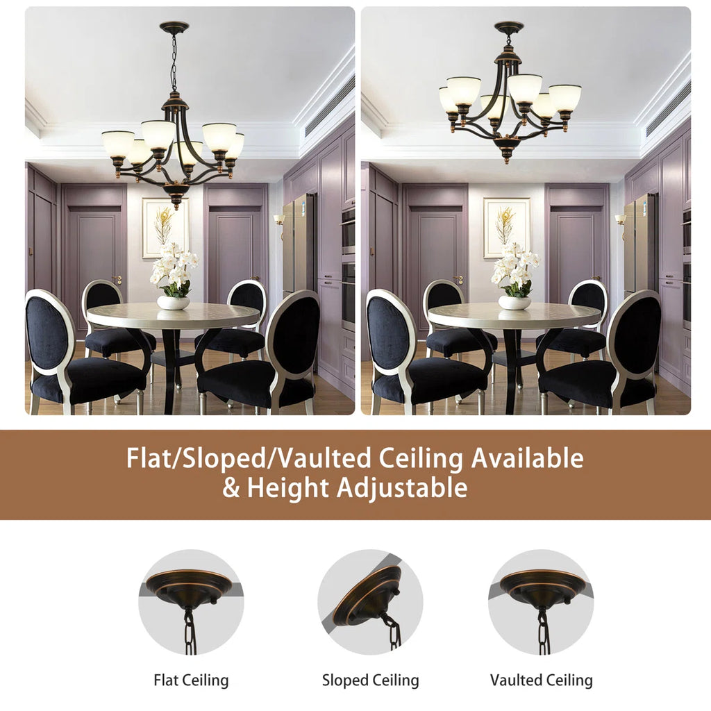 Siittoo 6 - Light Dimmable Classic / Traditional Chandelier