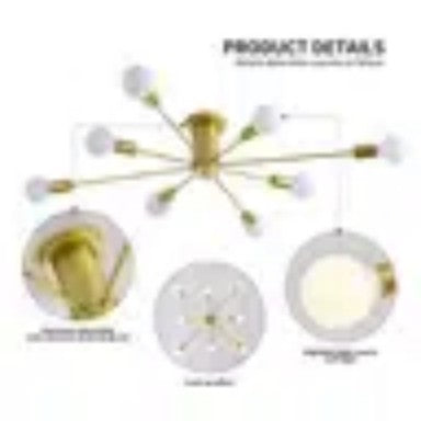 Siittoo 8 - Light Dimmable Sputnik Sphere Chandelier