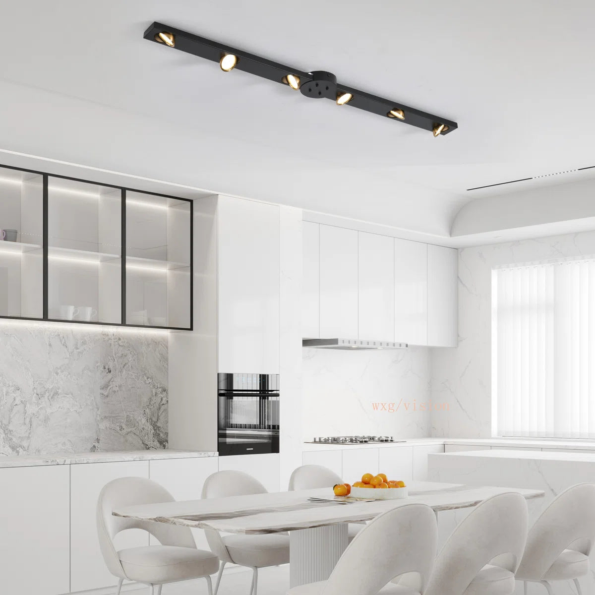 Siittoo 6 - Light 47.24" LED Dimmable Flush Mount