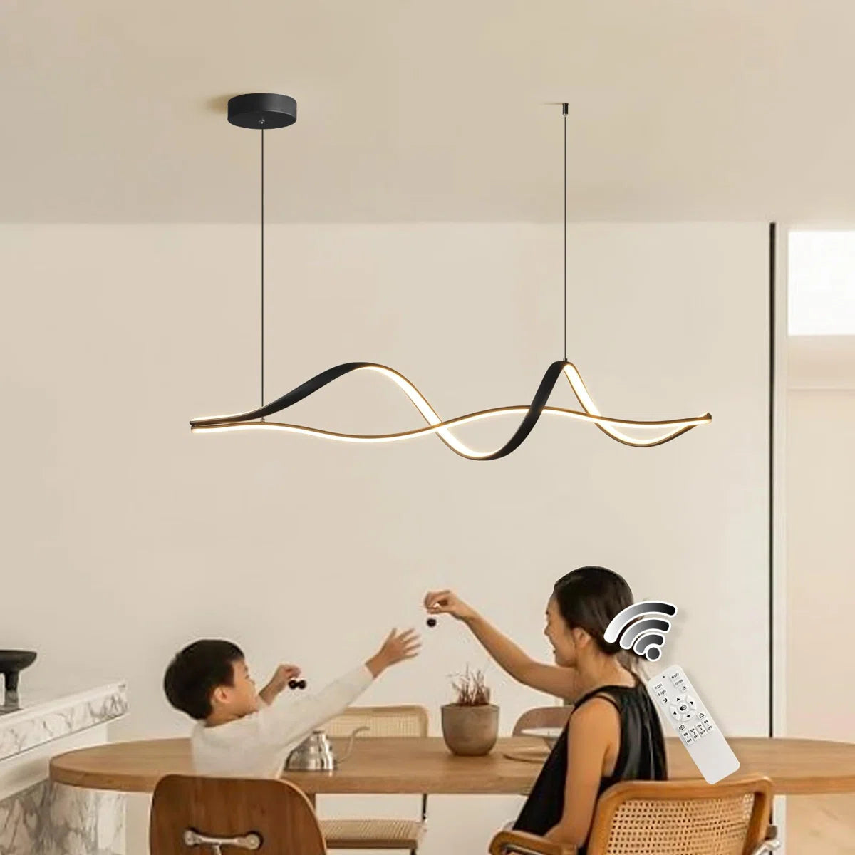 Siittoo 2 - Light LED Kitchen Island Pendant