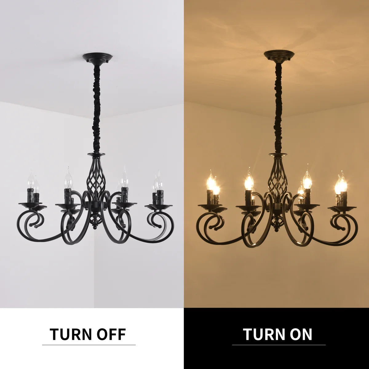 Siittoo 8 - Light Dimmable Empire Chandelier