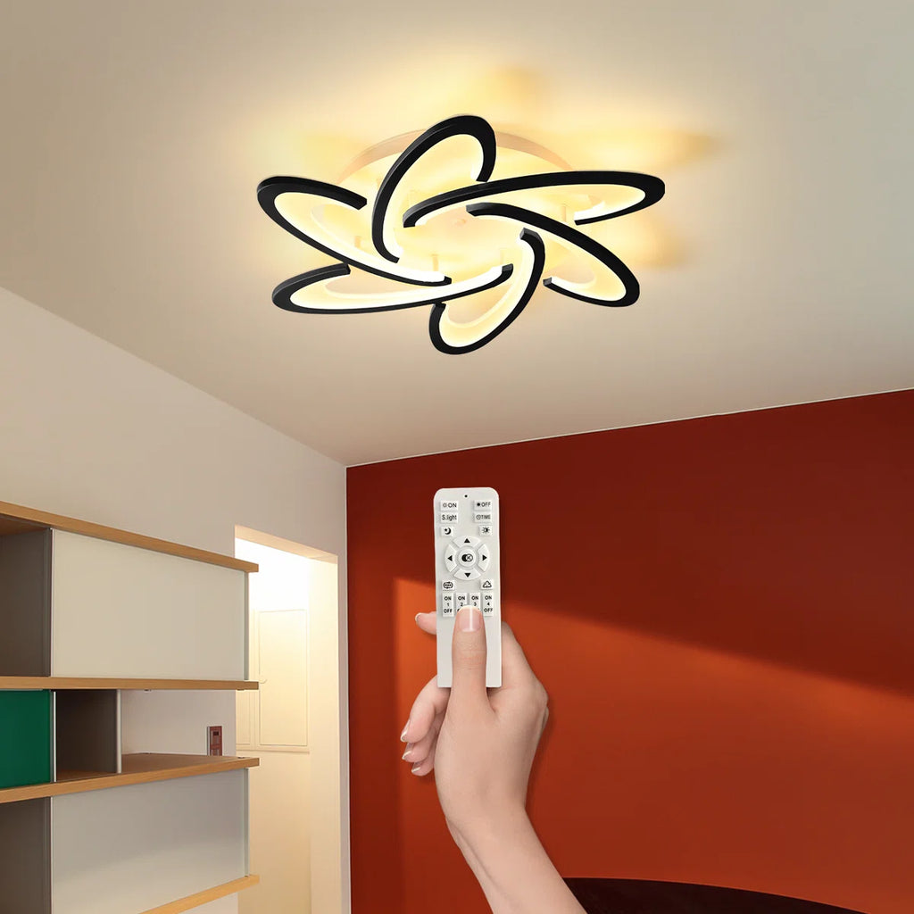 Siittoo Modern 6 - Light 25.2" Acrylic LED Flush Mount