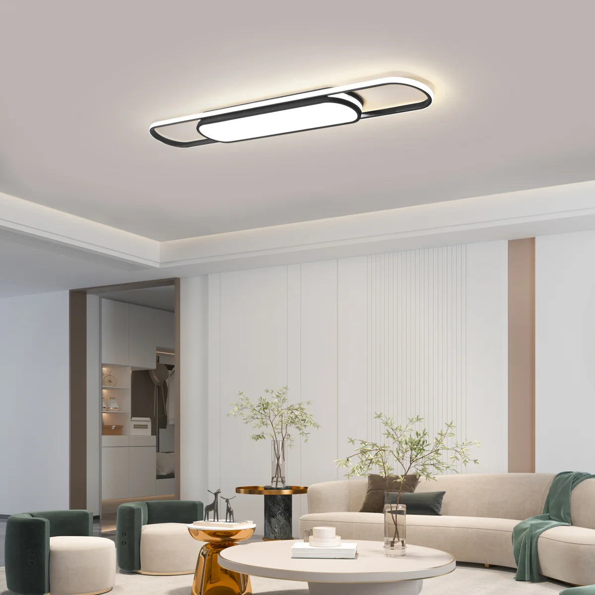 Siittoo  1 - Light 55.1" LED Flush Mount