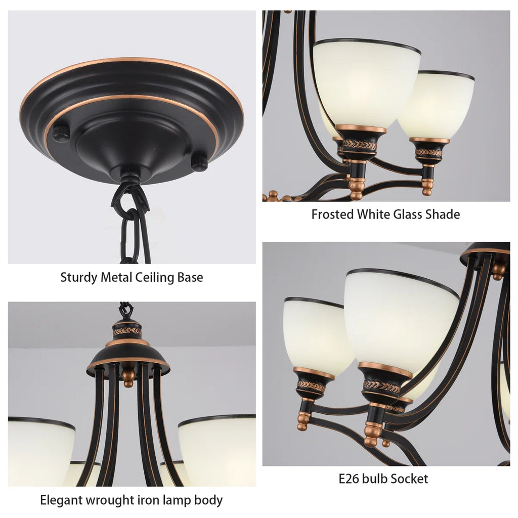 Siittoo 6 - Light Dimmable Classic / Traditional Chandelier