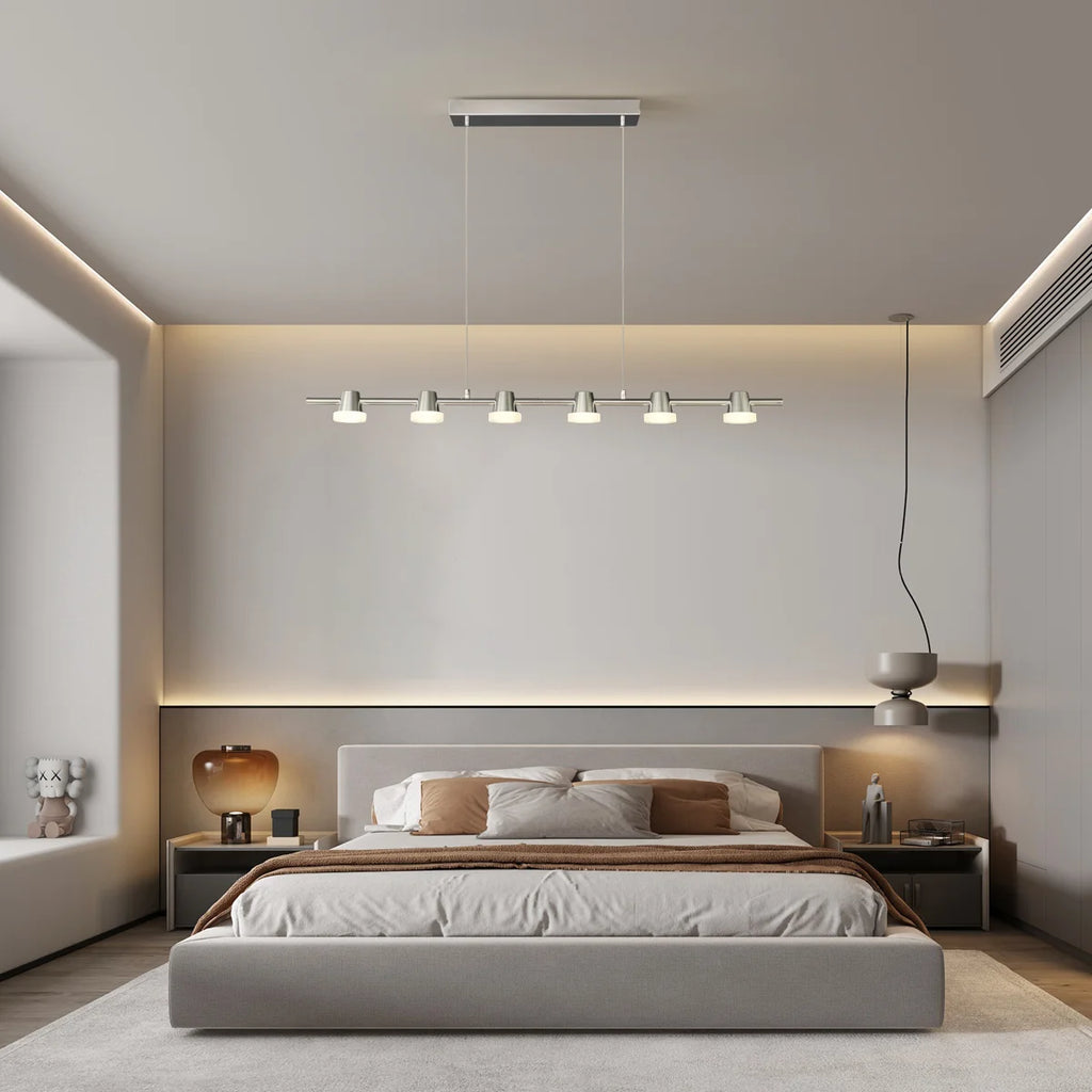 Siittoo 6 - Light Chrome LED Kitchen Island Pendant