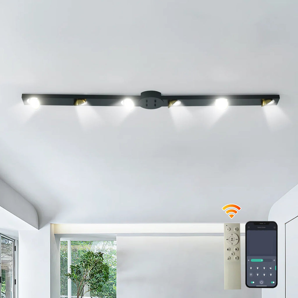 Siittoo 6 - Light 47.24" LED Dimmable Flush Mount
