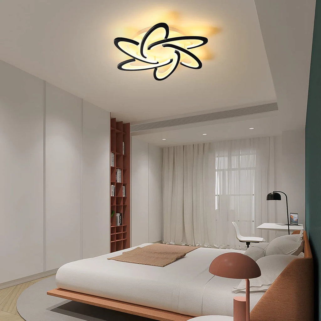 Siittoo Modern 6 - Light 25.2" Acrylic LED Flush Mount