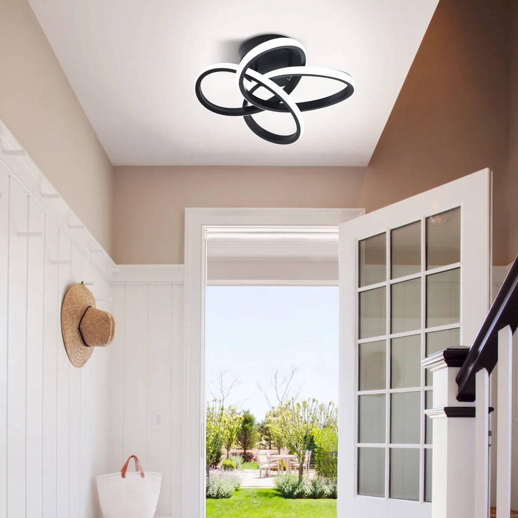 Siittoo 1 - Light 12.20'' Geometric LED Flush Mount