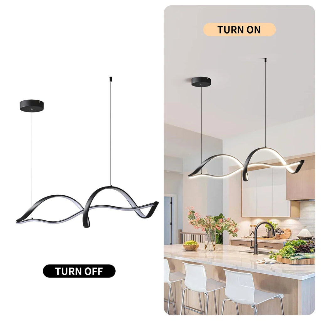 Siittoo 2 - Light LED Kitchen Island Pendant