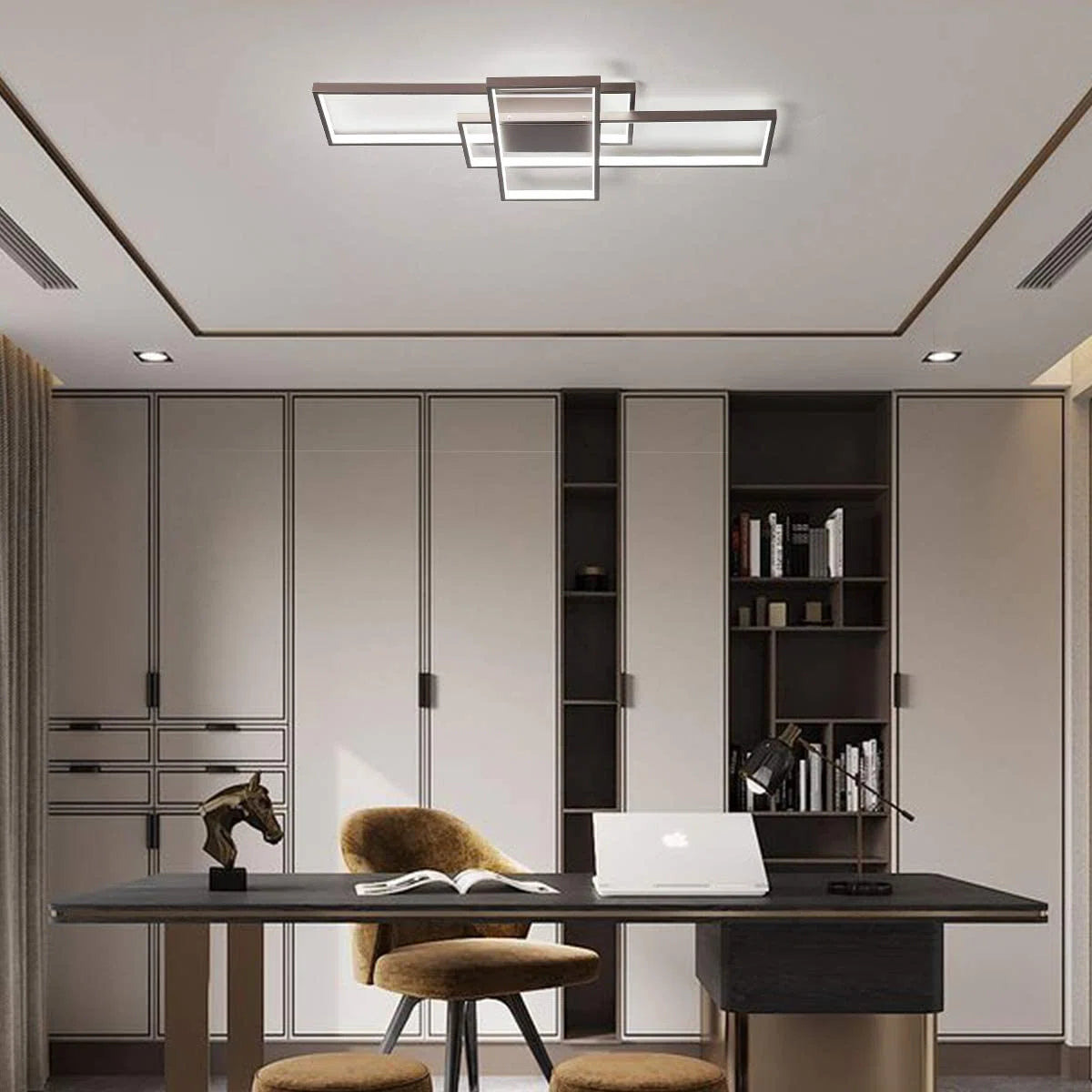 Siittoo  3 - Light 35.4" LED Flush Mount