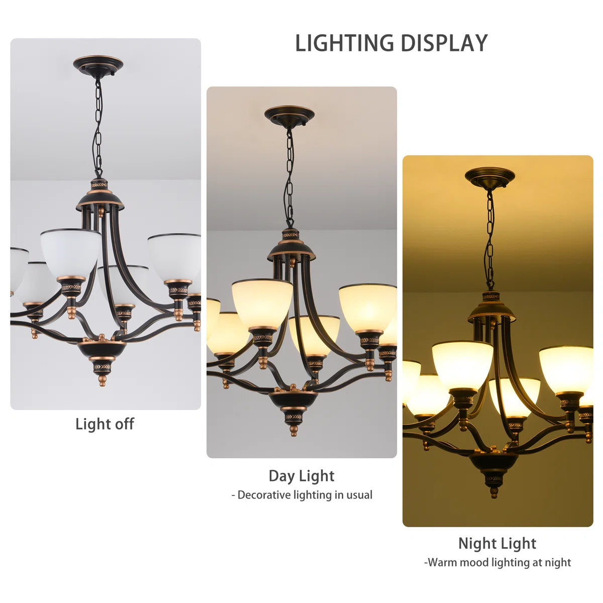 Siittoo 6 - Light Dimmable Classic / Traditional Chandelier