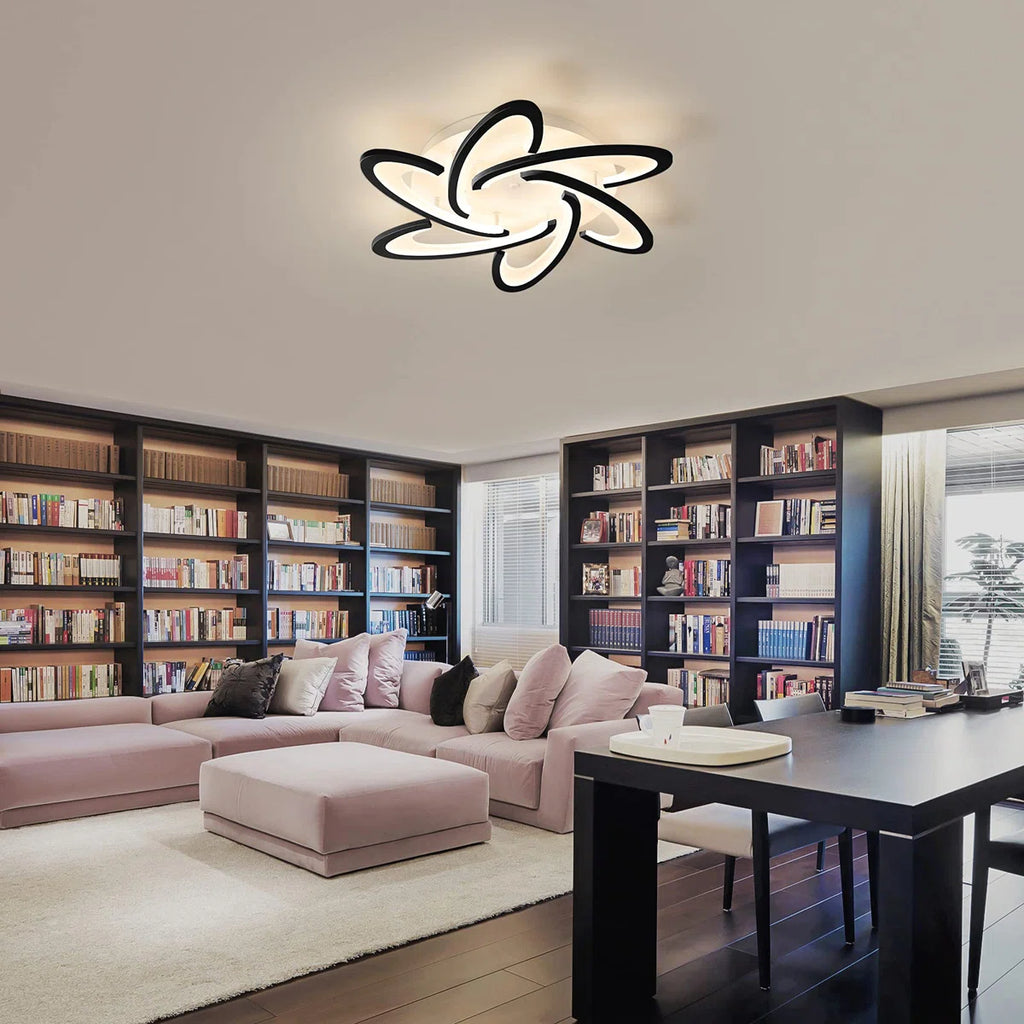 Siittoo Modern 6 - Light 25.2" Acrylic LED Flush Mount