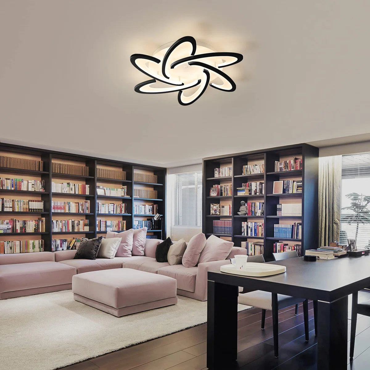 Siittoo Modern 6 - Light 25.2" Acrylic LED Flush Mount