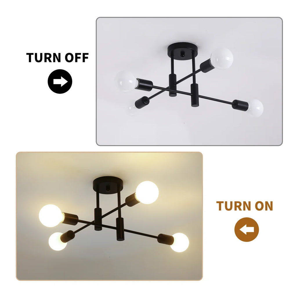 Siittoo  4 - Light Dimmable Sputnik Sphere Chandelier