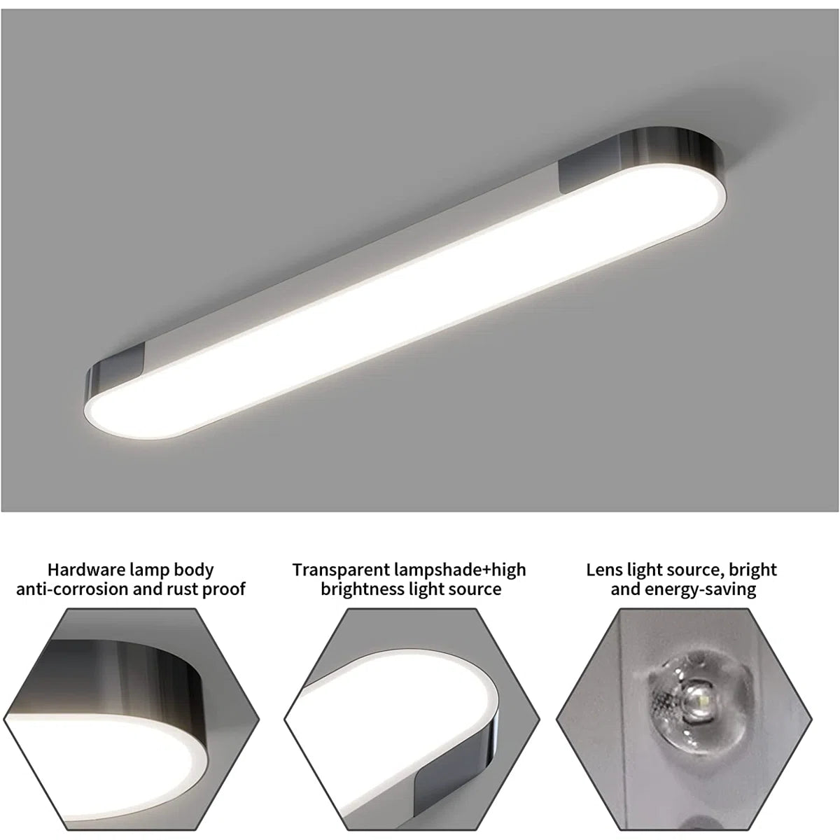 Siittoo 1 - Light 39.4" Rectangle LED Flush Mount