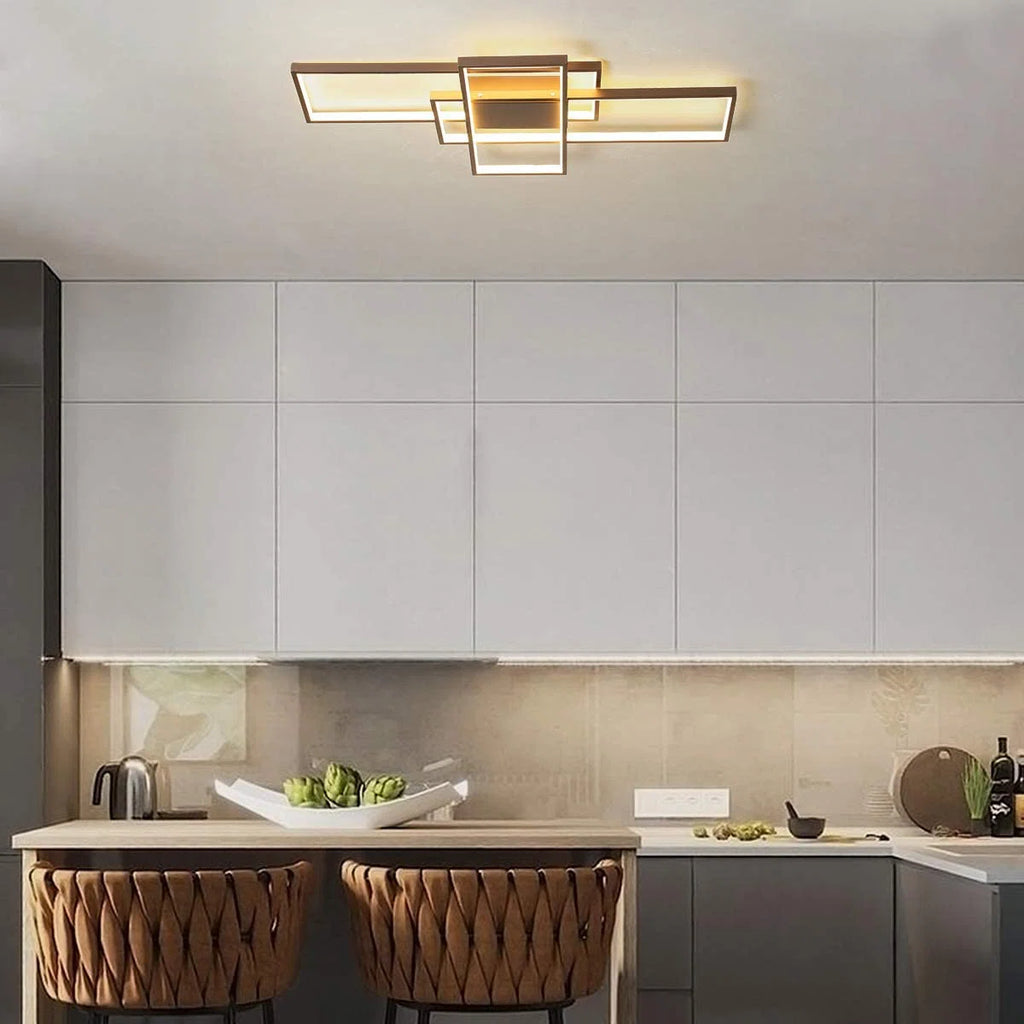 Siittoo  3 - Light 35.4" LED Flush Mount