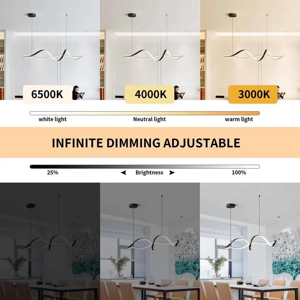 Siittoo 2 - Light LED Kitchen Island Pendant